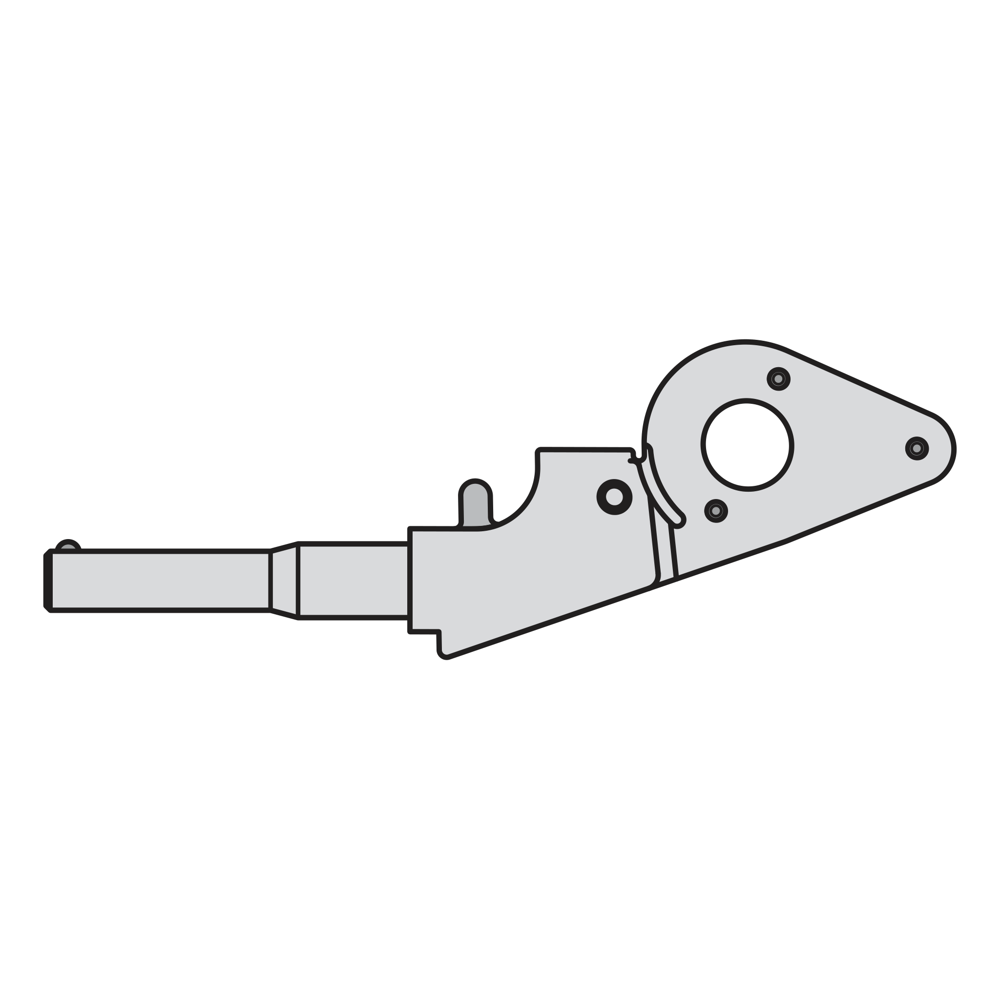 17/1 Complete handle assembly without blade - Product - Main View