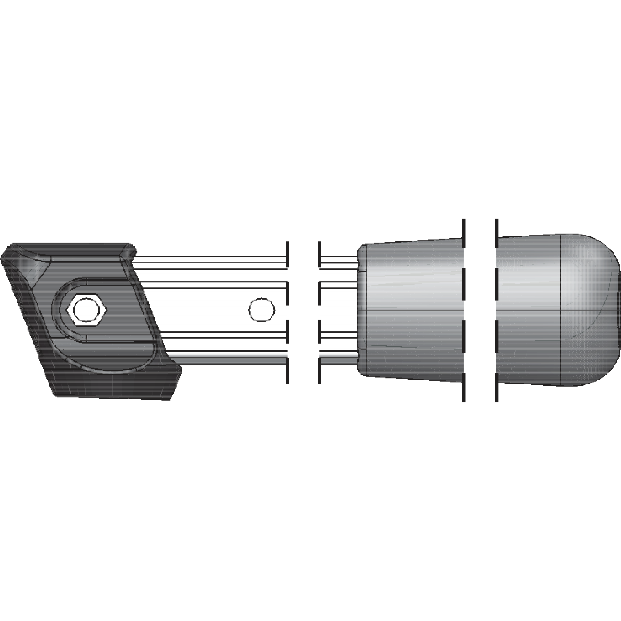 211/22 2 Complete handle assemblies - 26 cm (10.2 in.) - Product - Main View