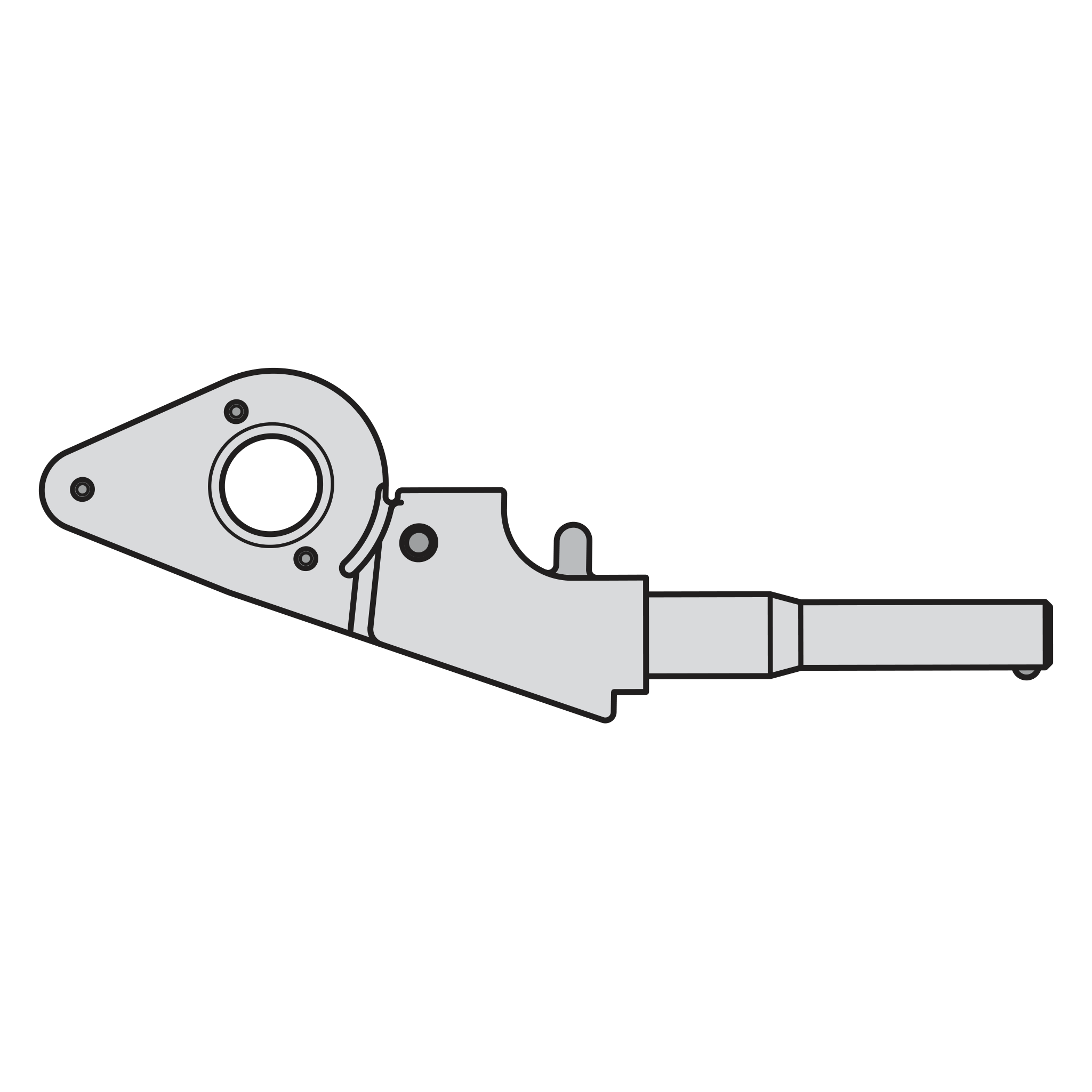 50/1 Complete handle assembly without blade - Product - Main View