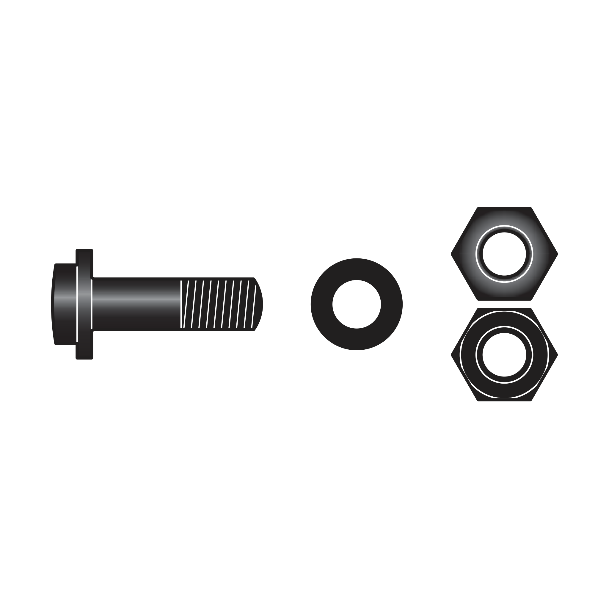 C12/90 Kit: bolt, washer, nuts - Product - Main View