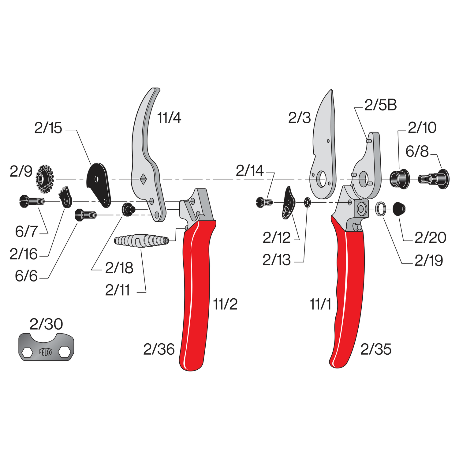 Spare parts for Felco 11