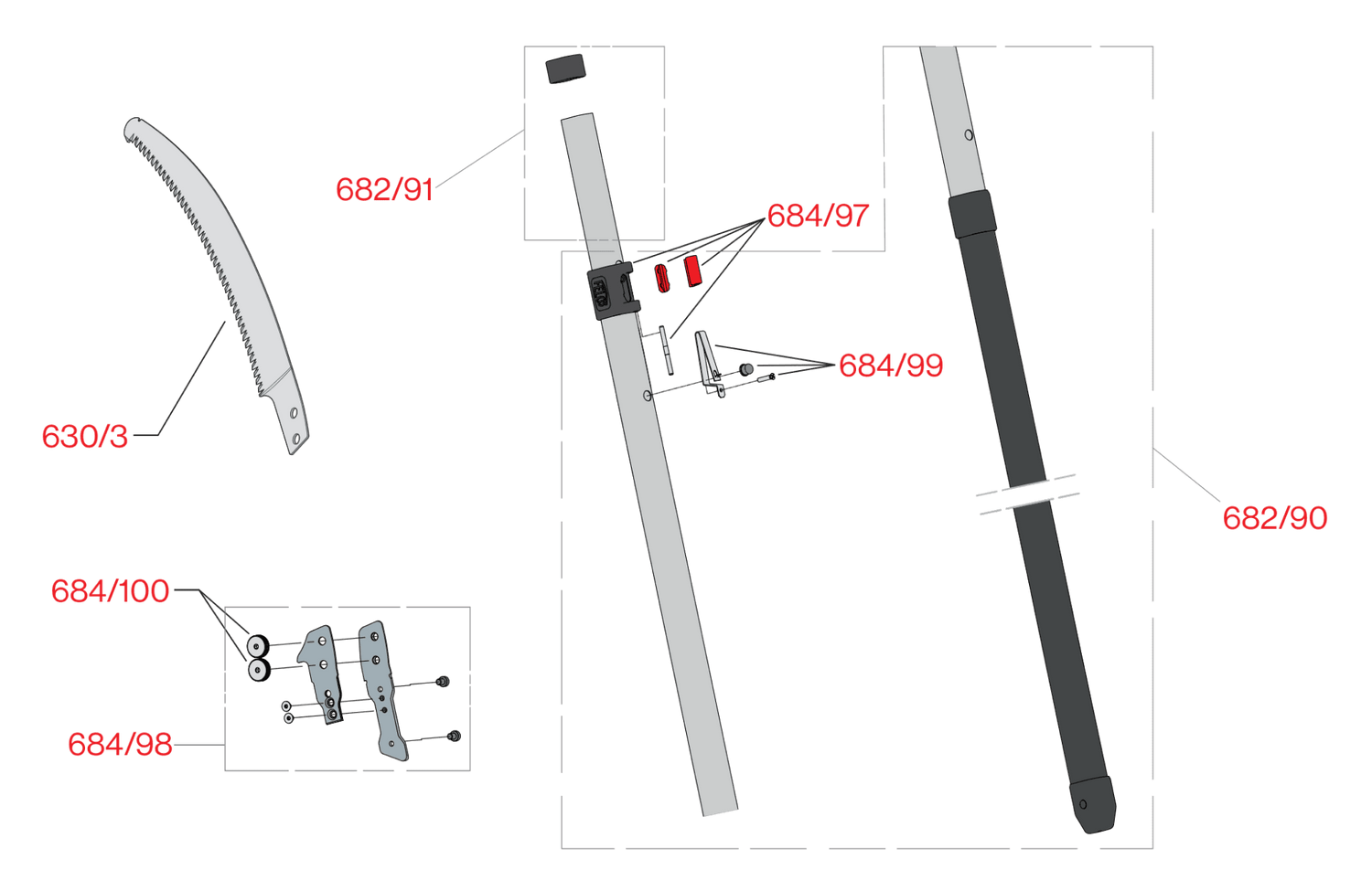 Spare parts for Felco 682