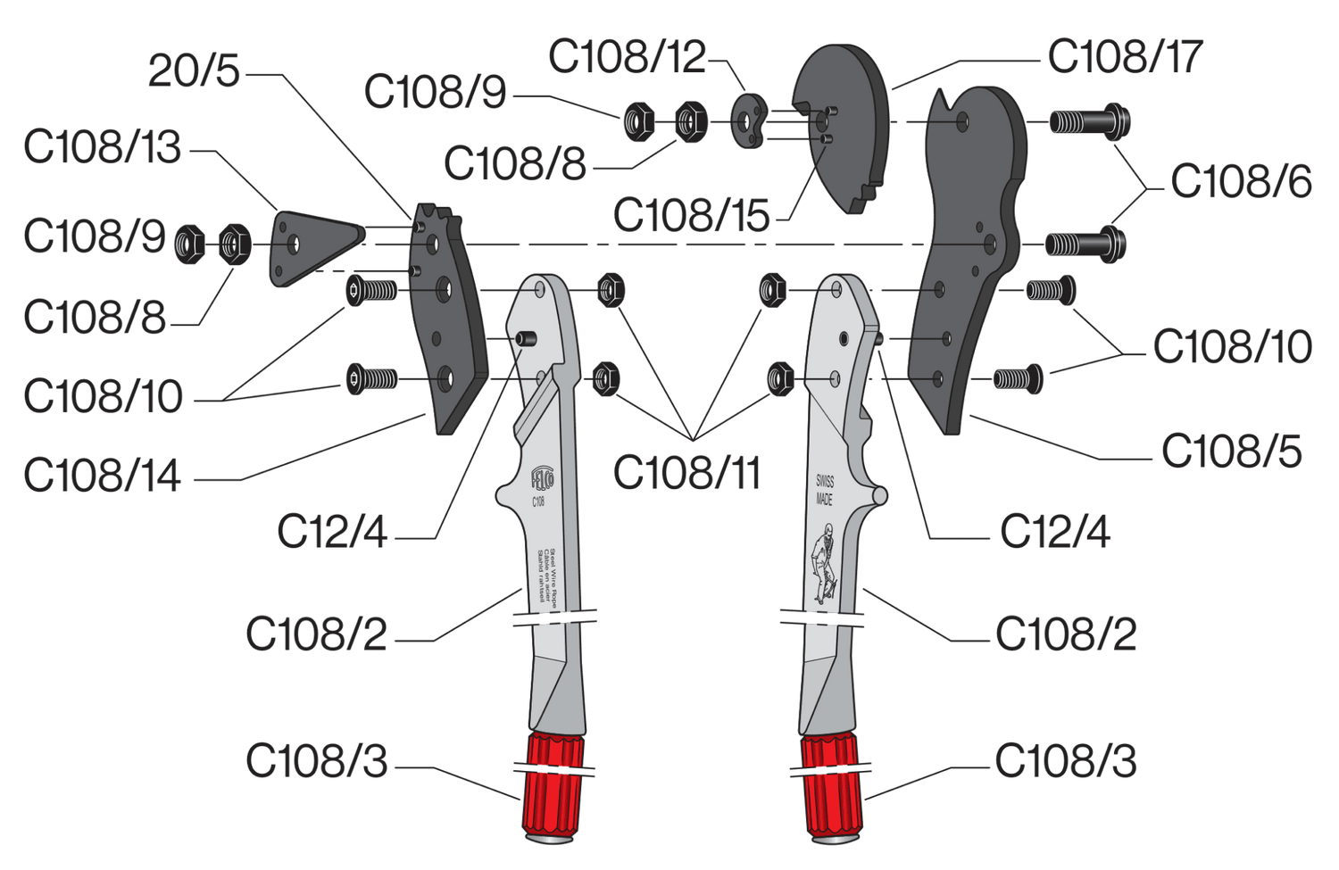 Spare parts for Felco C108