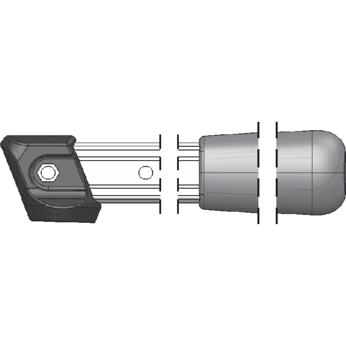 211/32 2 Complete handle assemblies - 36 cm (14.2 in.) - Product - Main View