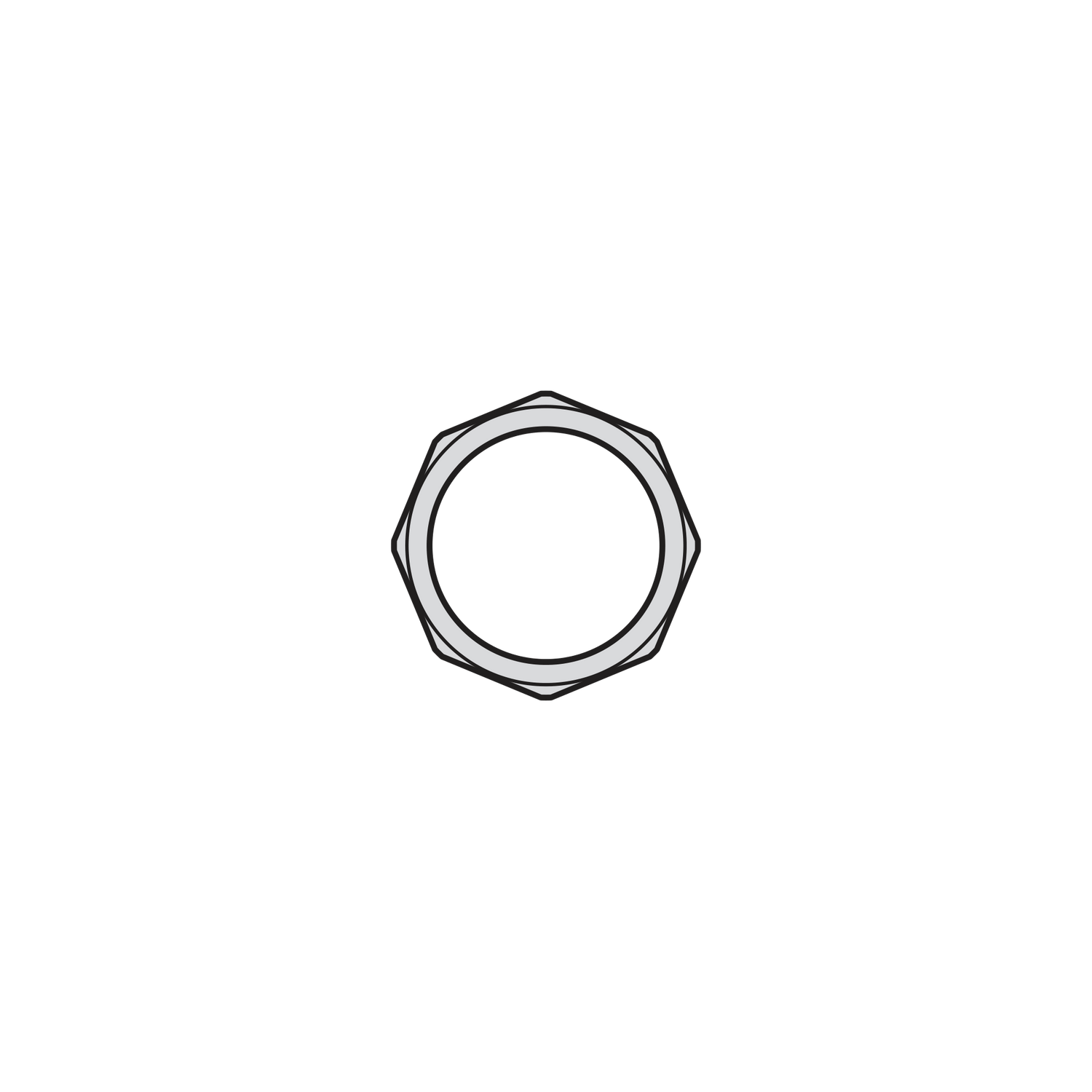 70/16 Octogonal nut - Product - Main View