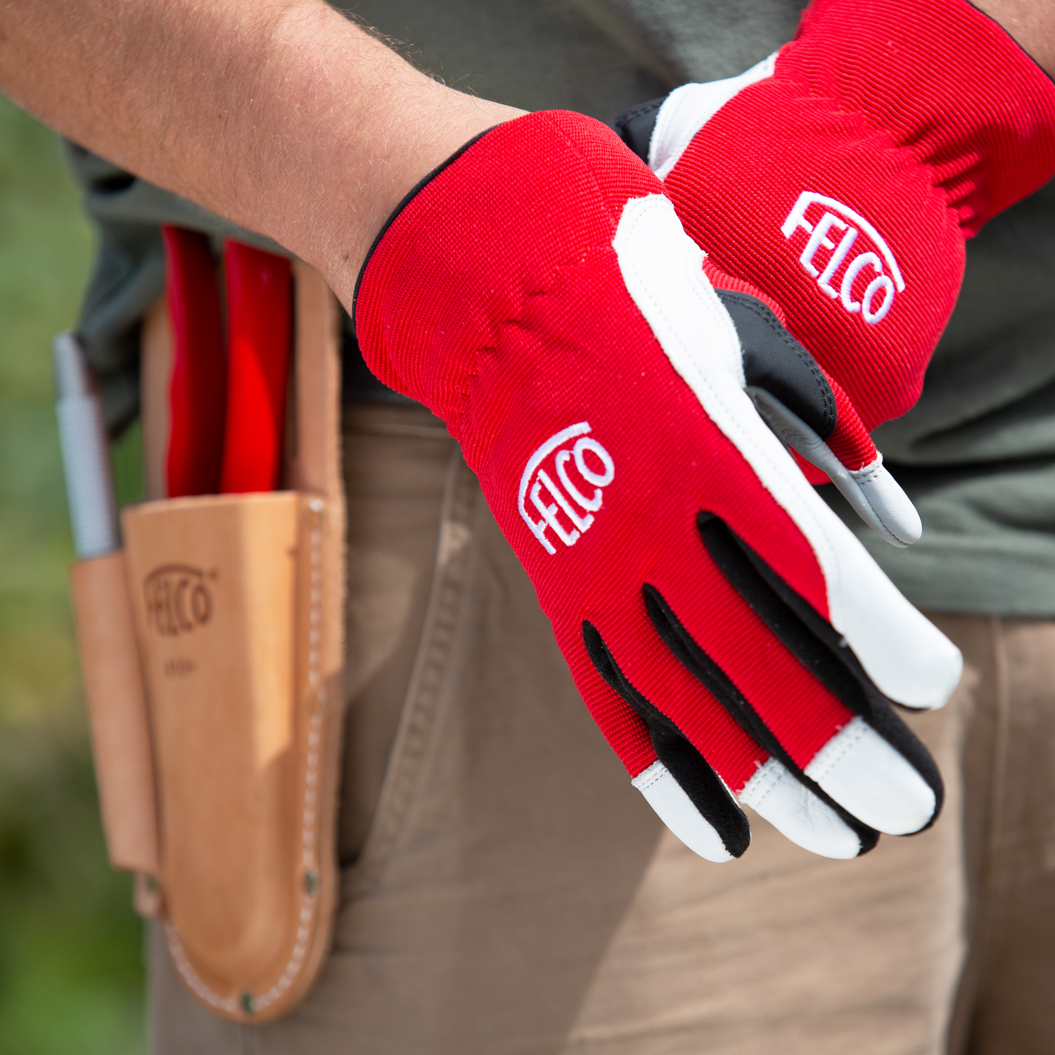 felco 702 gardening gloves FELCO 702 Workwear Gloves (Cow Leather) Medium
