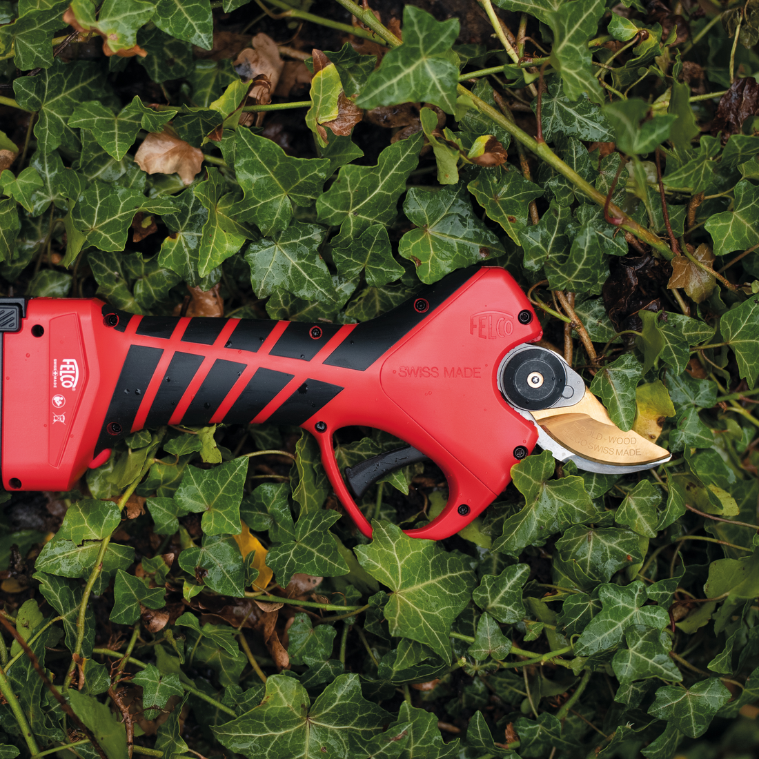 garden scissors electric FELCO 834W Cordless Pruning Shears Wood Kit with Battery