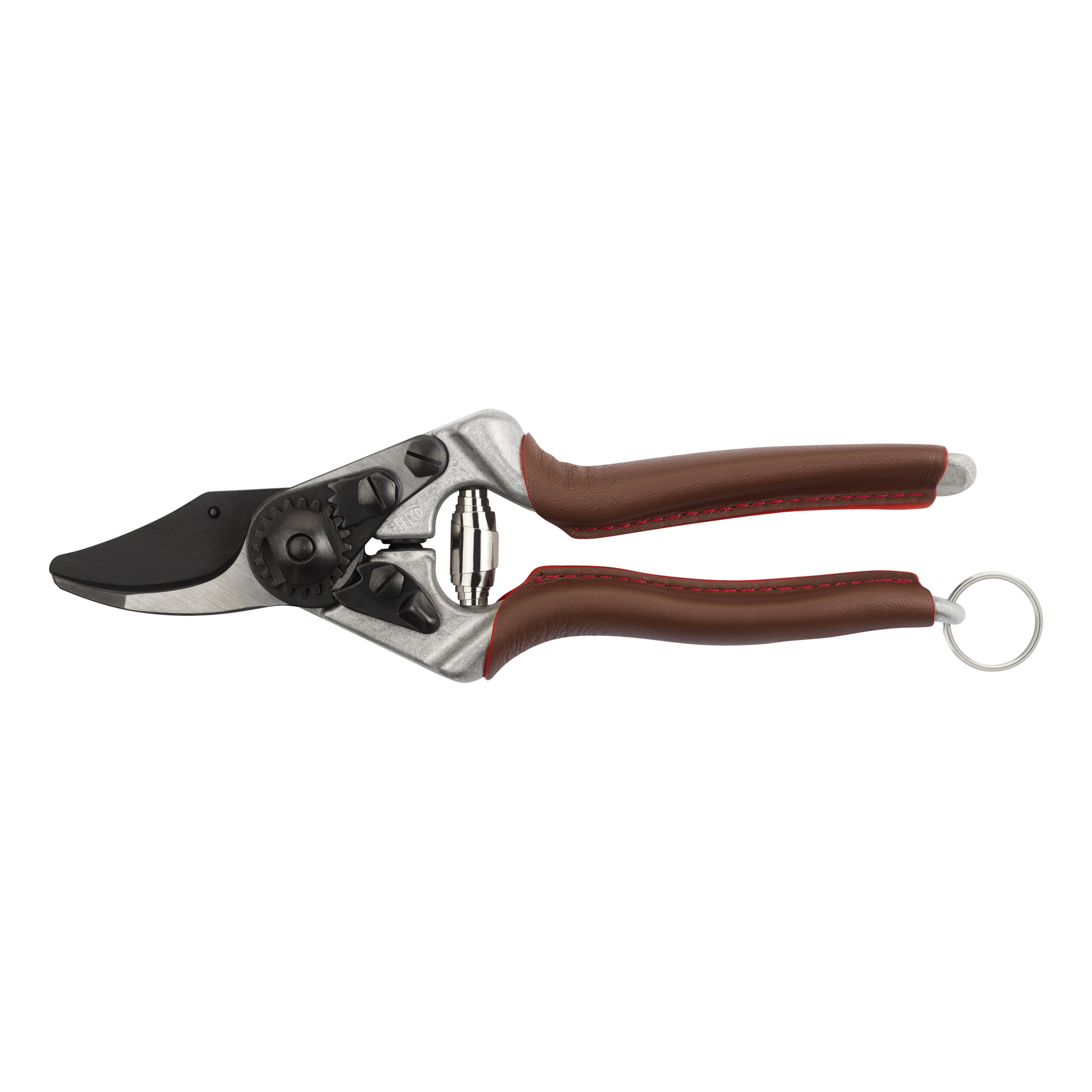 FELCO 6 ELITE Pruning Shears – 7.7" Swiss-Made Garden Clippers with Leather-Wrapped Handle for Medium Right Hands | Hand Pruners for Gardening | Garden Tool Cutter with Bypass Blade, Aluminum Body
